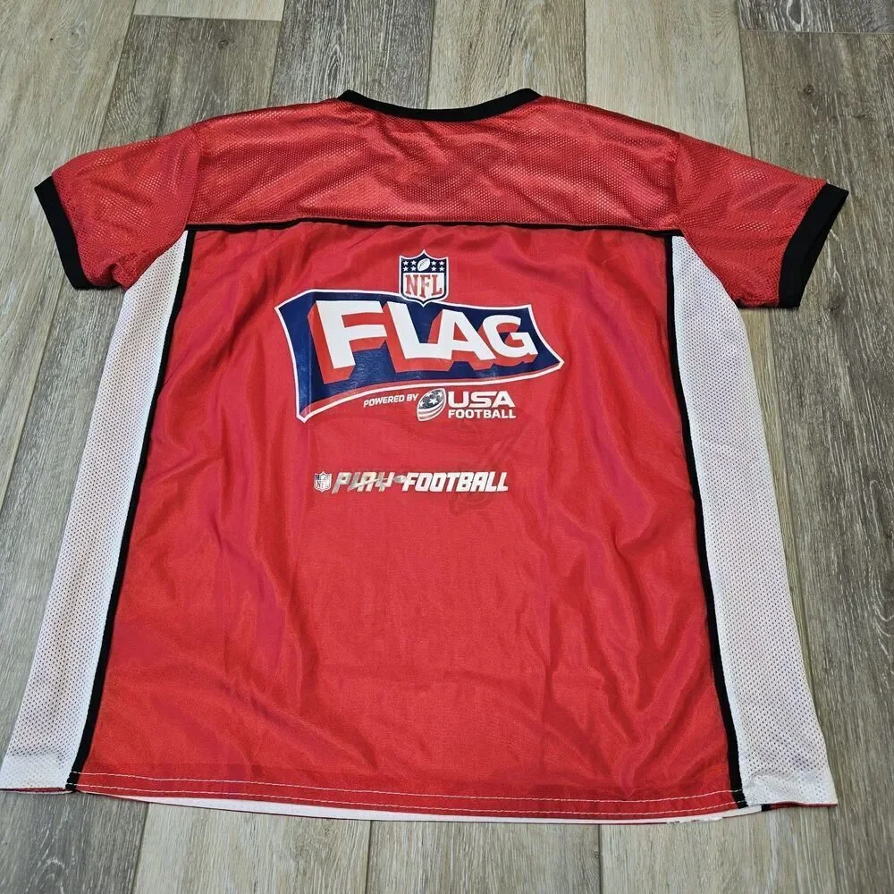 Tampa Bay Buccaneers NFL Reversible Flag Football Jersey Youth Large Athleisure